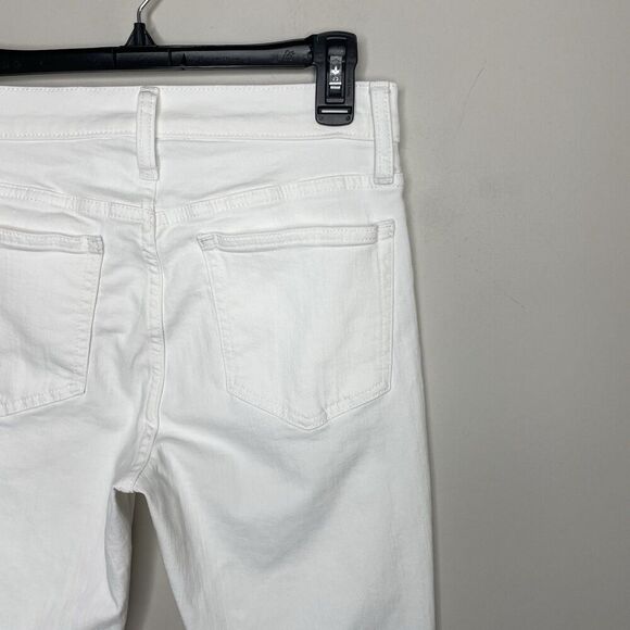 J.CREW Skinny Jeans Women 28 White 9" Toothpick Stretch BQ310 - Picture 8 of 14